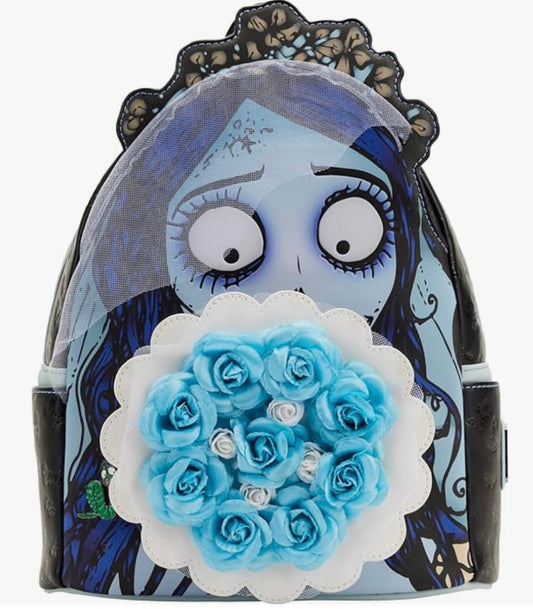 Corpse Bride Emily Flower Bouquet Loungefly Mini Backpack