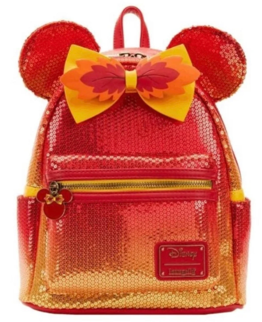 Minnie Mouse Fall Ombré Sequin Loungefly Mini Backpack