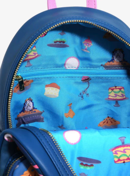 Beauty and The Beast Be Our Guest Loungefly Mini Backpack