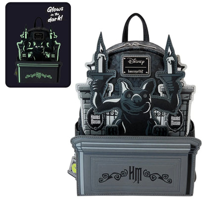 Haunted Mansion Glow in the Dark Gargoyle Wallpaper Loungefly Mini-Backpack