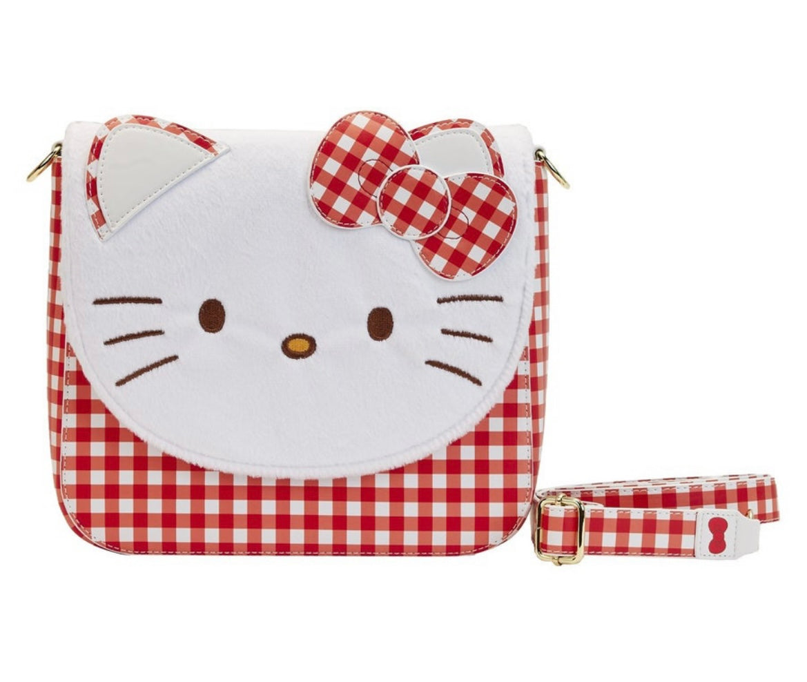 Sanrio Hello Kitty Gingham Picnic Loungefly Crossbody