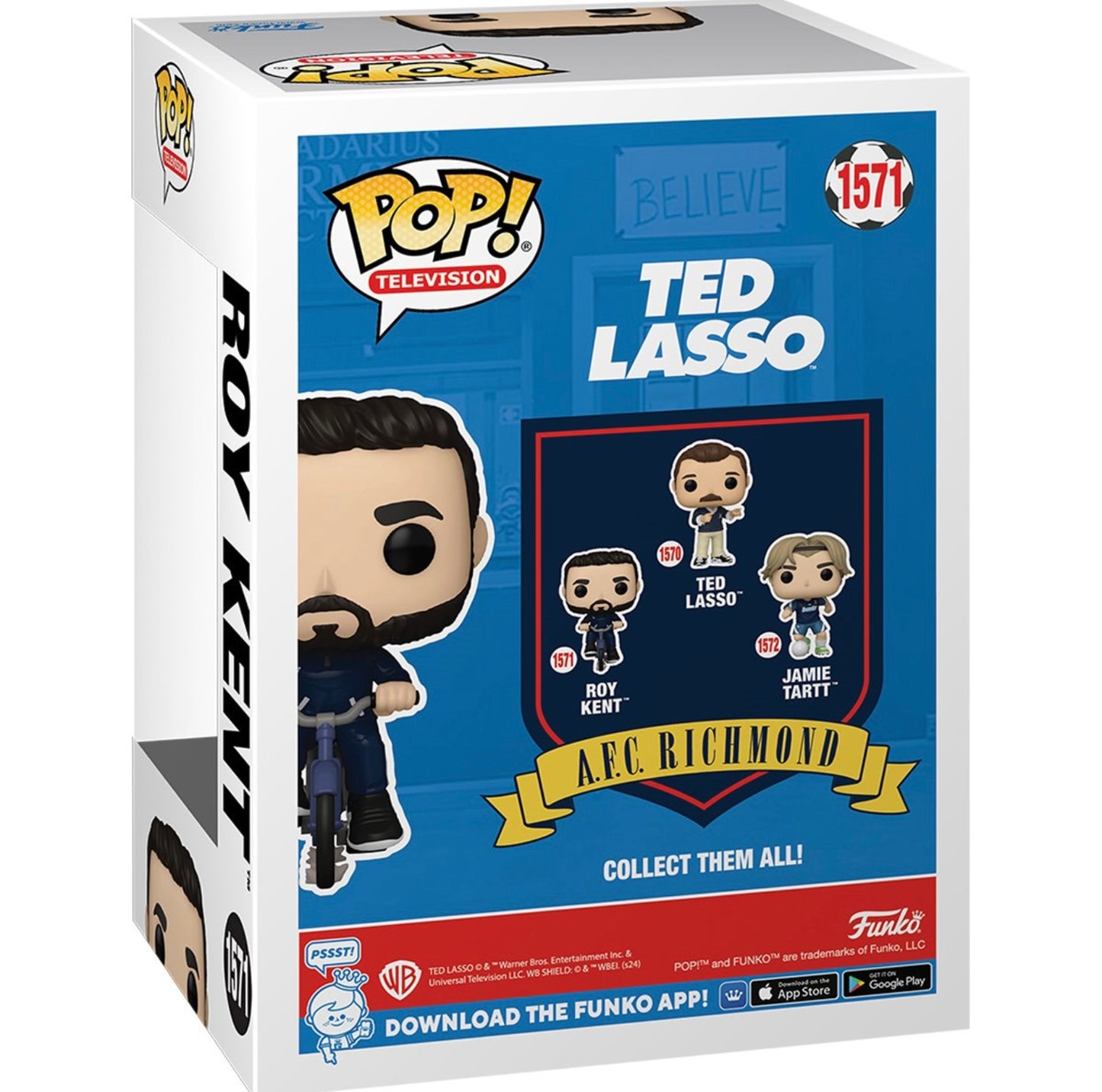 Ted Lasso Roy Kent on Bike Funko Pop Figure #1571