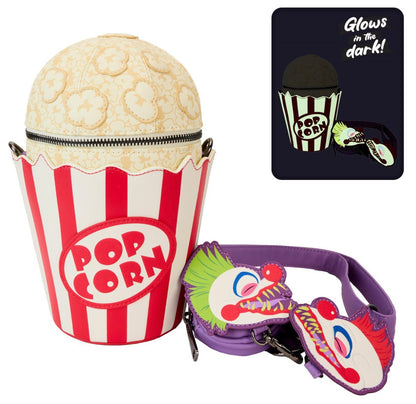 Killer Klowns From Outer Space Glow in the Dark Popcorn Crossbody Loungefly Bag