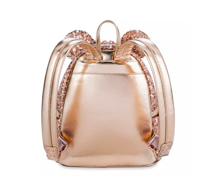 Minnie Mouse Rose Gold Sequin Loungefly Mini Backpack