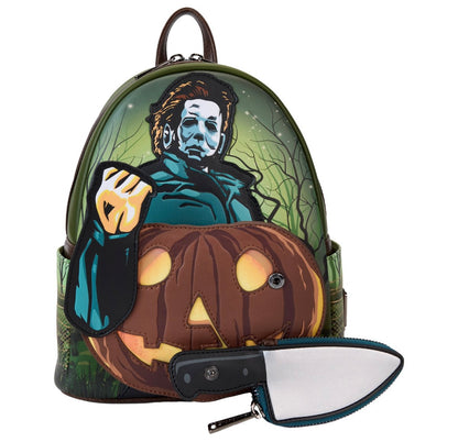 Halloween Michael Myers Pumpkin Knife Loungefly Mini Backpack