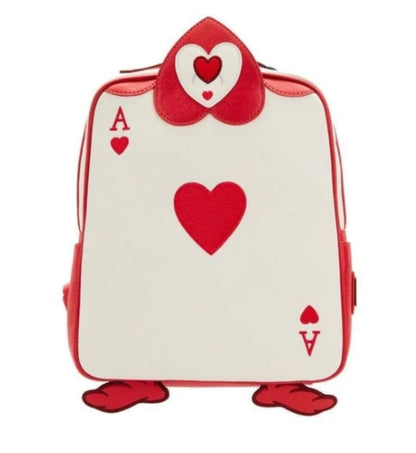 Alice In Wonderland Red Card Loungefly Mini Backpack