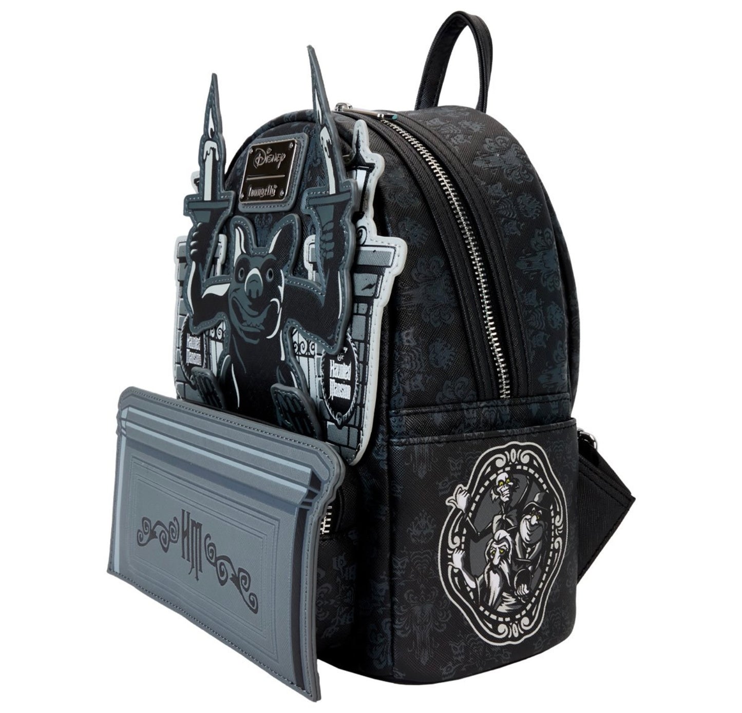 Haunted Mansion Glow in the Dark Gargoyle Wallpaper Loungefly Mini-Backpack