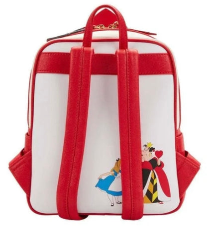 Alice In Wonderland Red Card Loungefly Mini Backpack