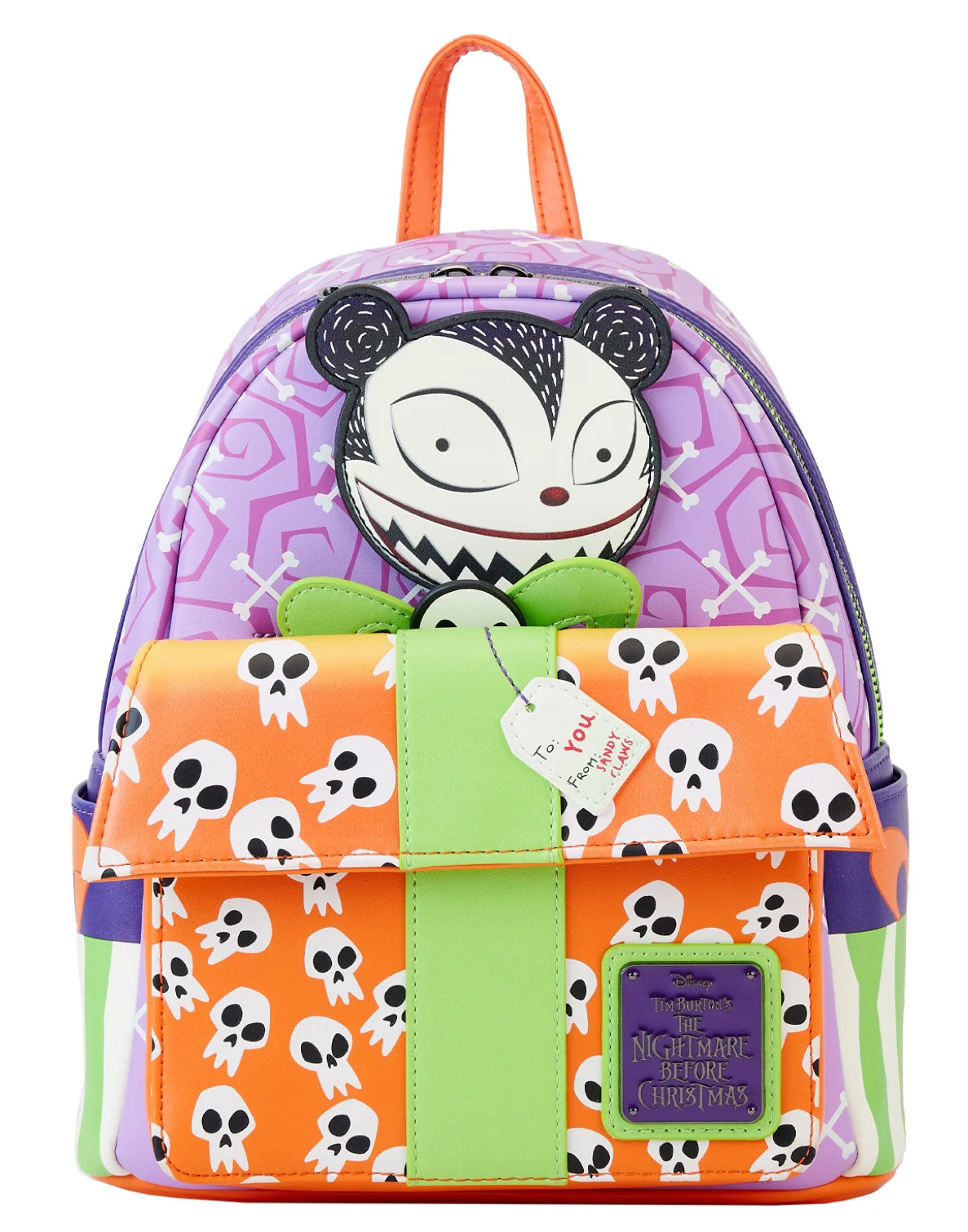 Nightmare Before Christmas Scary Teddy Present Loungefly Mini Backpack