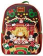 Mickey and Minnie Fireplace Lenticular Loungefly Mini Backpack