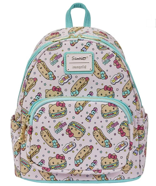 Sanrio Hello Kitty Food AOP Loungefly Mini Backpack