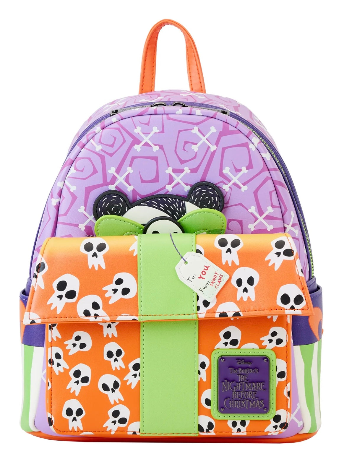 Nightmare Before Christmas Scary Teddy Present Loungefly Mini Backpack